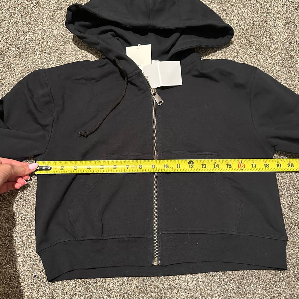 SIGNE Women's Crop Full Zip Hoodie Size S In Black - Picture 6 of 9